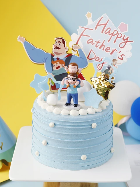 Decoration De Gateau Super Papa En Resine Pour Joyeux Fete Des Peres Gateau D Anniversaire Dessert Fete Des Peres Accessoires De Fete Aliexpress