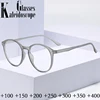 TR90 Frame Reading Glasses Women Men Classic Round Eyewear Oversized Hyperopia Glasses Diopter +100 +150 +200 +250 +300 +350 1
