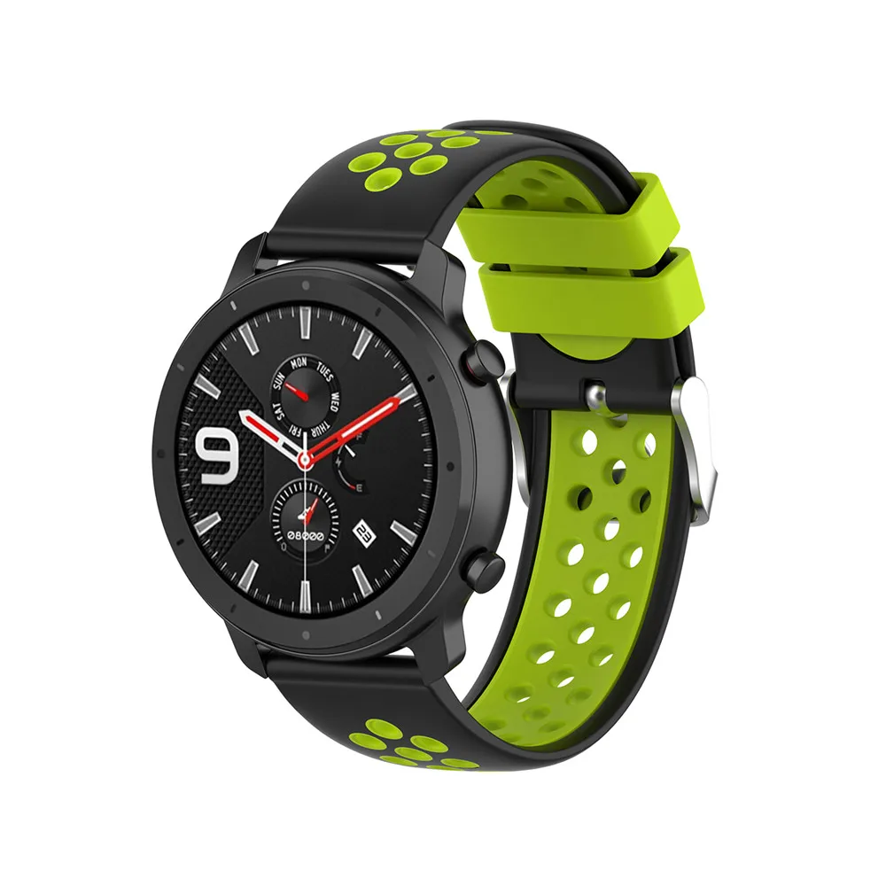 Силиконовый ремешок 20 мм для Garmin VIVOMOVE 3/HR Sport для samsung Galaxy Watch 42 мм R815 для Timex Weekender/Expedition