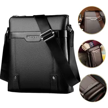 

Men Designer Shoulder Bag Messenger Leather Crossbody Bags Casual Work Briefcase /BY