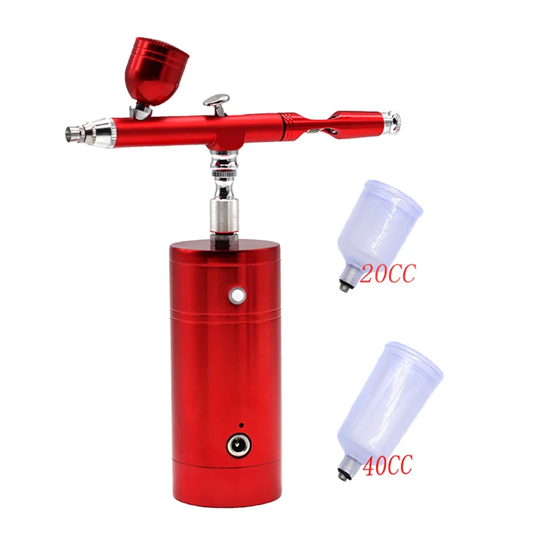 Мини Аэрограф Двойного действия с компрессором Аэрограф пистолет-распылитель ручка-распылитель комплект макияж распылитель для торта игла краска для тела тату для ногтей