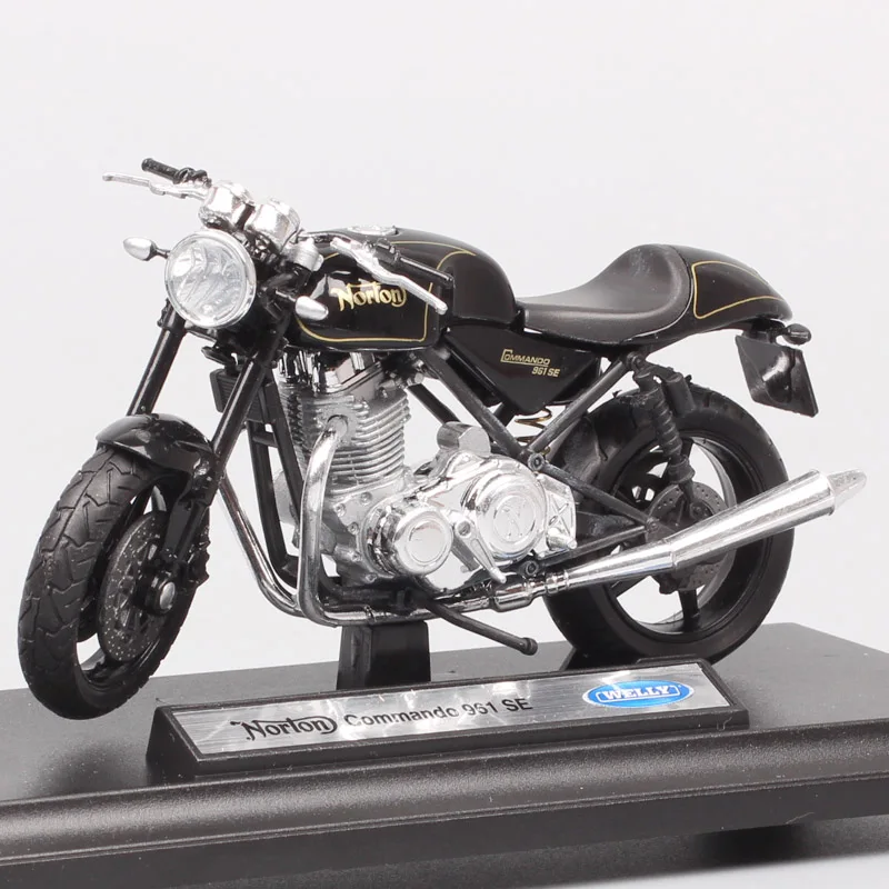 

1:18 scale welly small retro norton Commando 961 SE Cafe Racer sport motorcycle diecast toy models vehicles bike hobby gift cars