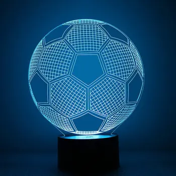 

Colorful 3D Night Light Football Night Light Eye Care LED Light Bedside Night Lamp Home Decoration Birthday Gift