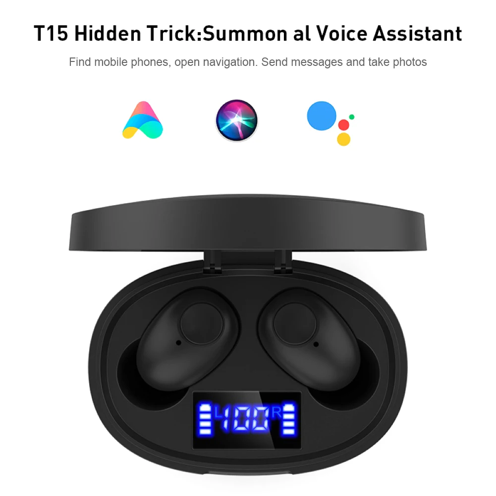 Wireless Bluetooth V5 0 Earbuds LED display Charging Case for Xiaomi iPhone Samsung Sony etc Android Phones Handsfree Earphone