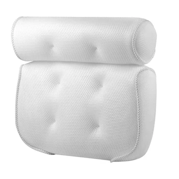 

Bath Pillow Spa Bathtub Cushion with Non-Slip Suction Cups Soft Comfortable Bath Accessories _WK