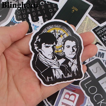 

Wholesale 20set/lot 33pcs/set Sherlock Sticker Waterproof For Laptop Skateboard Luggage Guitar Fitting Sticker Graffiti Decals
