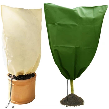 

Winter Yard Garden Drawstring Plant Cover Frost Protecting Bag Frost Anti-Freeze Fruit vegetable Mesh Net Protective Cover Bag