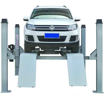 

3500kg four post alignment car lift use for wheel alignment steel rope post car lift