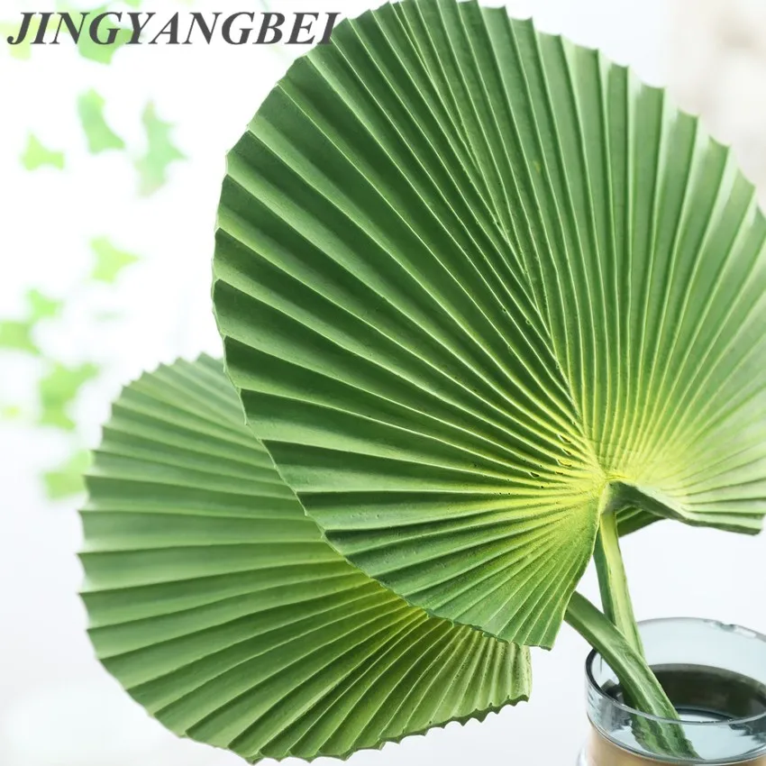 PU Artificial Fan Leaf Palm DIY Green Plant Banana Grass Wedding Party Home Decoration | Дом и сад