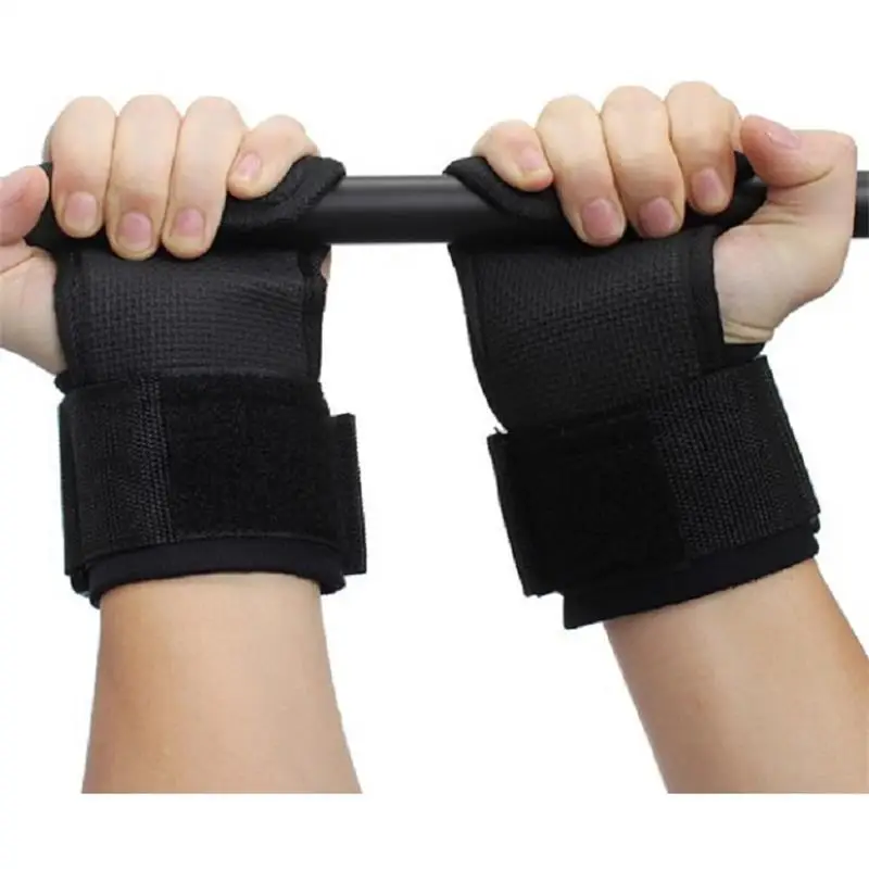 

Double-Sided T-Anti-slip Embossing Apparatus Palm Gloves Chin-up Training Barbell Dumbbell Booster Stripe 1-Pack