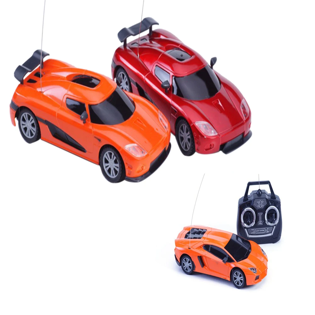 

Children Remote Control Toy Cars Four Channel Vehicle Birthday Gift Electric Wireless Simulation With Lights Sports Auto Model