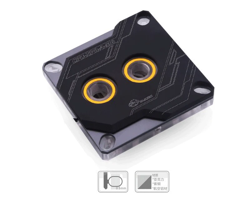Bykski cpu водоблок для INTEL LGA1150 1151 1155 1156 2011 2066X99 I7 Поддержка 5 в 3PIN D-RGB AURA SNYC/металлическая крышка