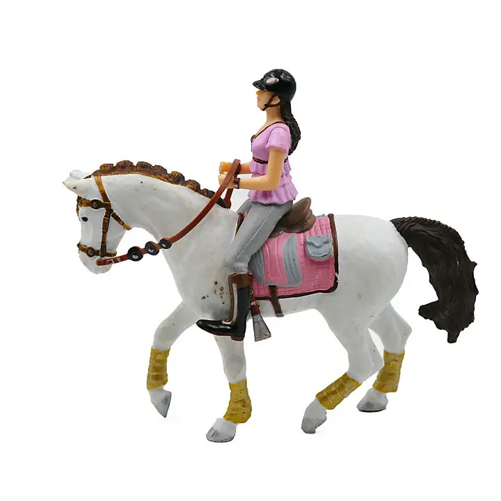 ПВХ фигурка модель игрушки Танцующая лошадь и всадник
