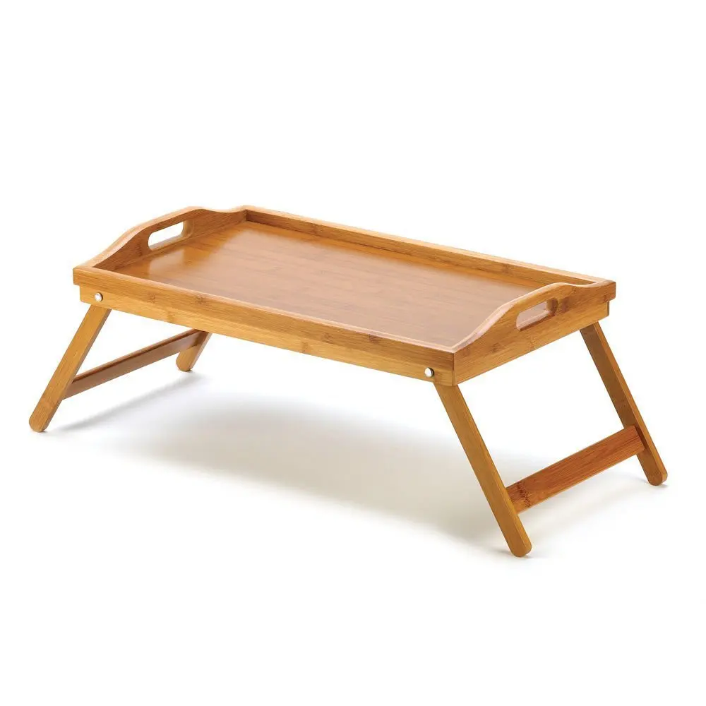Складной Портативный Бамбуковый стол для ноутбука, простой обеденный столик для дивана, кровати, столик для ноутбука на кровать, столы для пикника - Цвет: 50x30CM