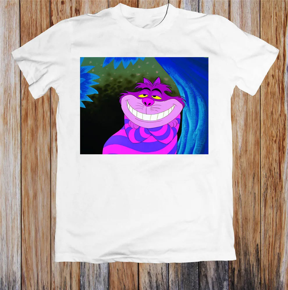 The Cheshire Cat Funny Unisex T Shirt Large Size Tee ShirtTShirts