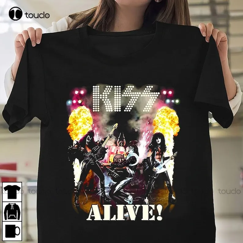 Kiss Band Paul Stanley Ace Frehley T-Shirt Rock Band Shirt Retro