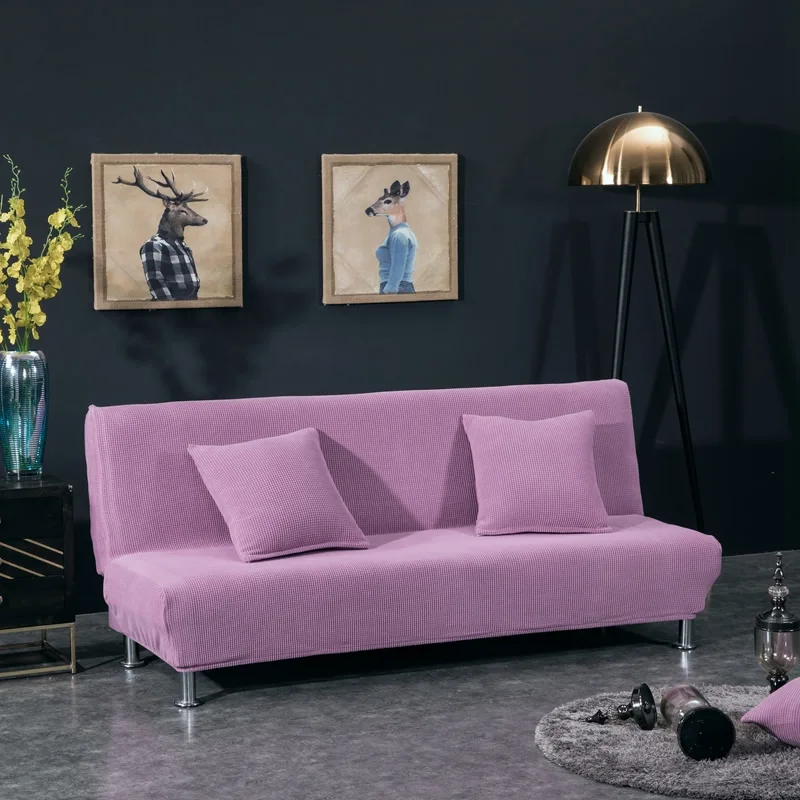 Жаккардовый диван-кровать с тканевой обивкой, откидной Чехол для дивана, чехлы для сидений, растягивающиеся Чехлы, Диванный чехол, эластичная скамейка, чехлы для дома - Цвет: Lilac
