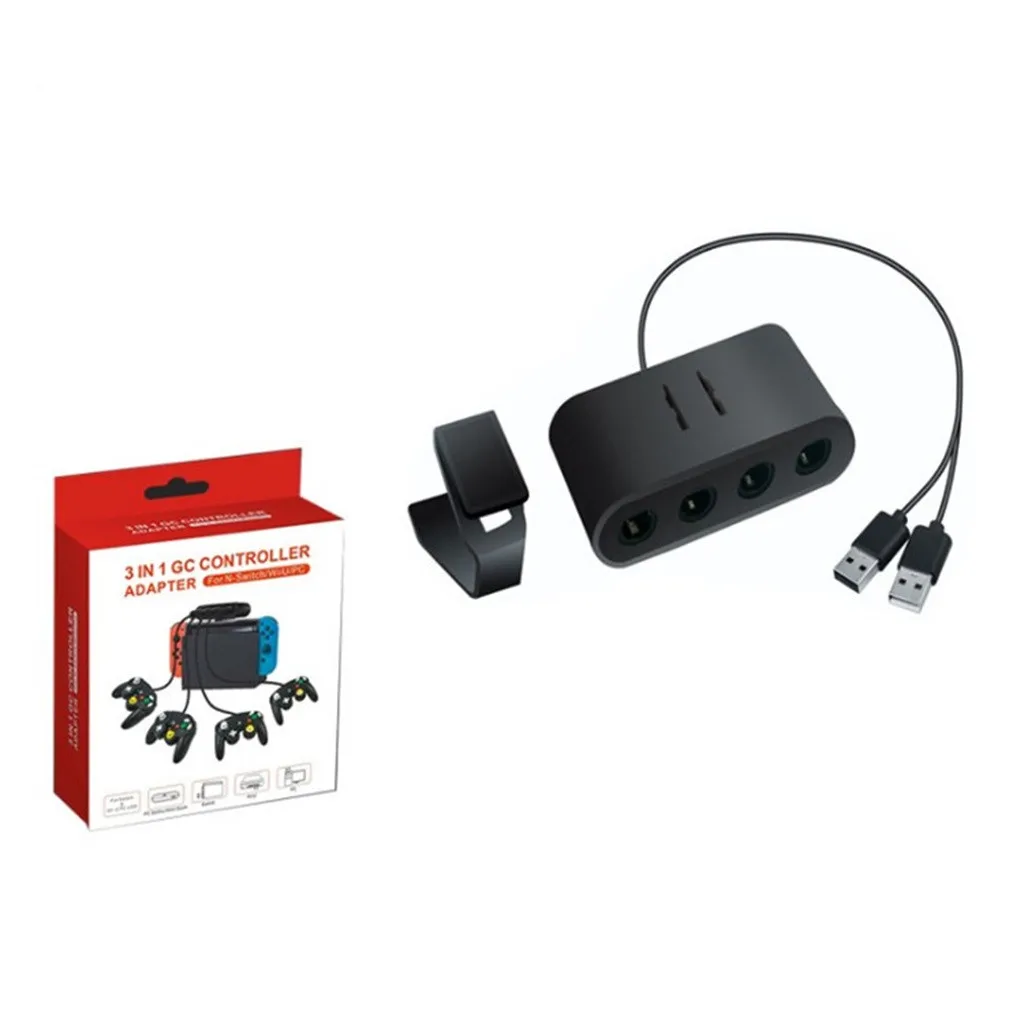 3 в 1 4 Порты и разъёмы USB конвертер Для nintendo переключатель/wii U/PC для геймкуб NGC контроллер адаптер 1021#2