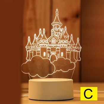 

Cartoon Night Light 3D LED USB Dream Soft Light Table Night Light JS23