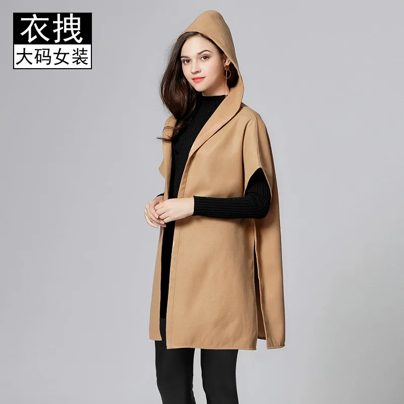 

Large Size Cardigan Bat Sleeve Woolen Jacket Ozhouzhan 2018 Autumn And Winter Versatile Boutique Coat Loose-Fit Reduction