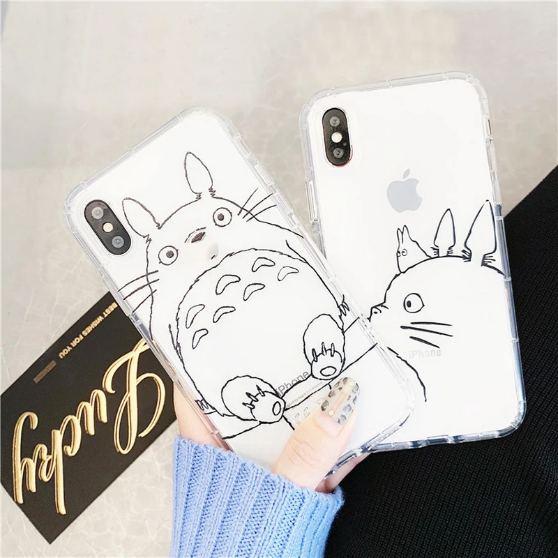 Простой Прозрачный чехол для iPhone 11 Pro X XS Max XR 8 7 6 6s Plus из мягкого ТПУ с прозрачной