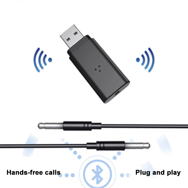 Bluetooth 5,0 приемник мини стерео Bluetooth AUX USB 3,5 мм разъем аудио для ТВ ПК автомобильный комплект беспроводной адаптер Авто Музыка для IPhone