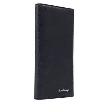 

Super Slim Business Leather Clutch Long Wallet Bifold ID Card Holder Men Purse LX9F
