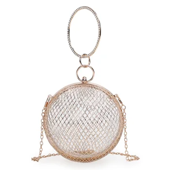

Metal Tennis Cutout Shoulder Crossbody Female Hand Wild Evening Bag