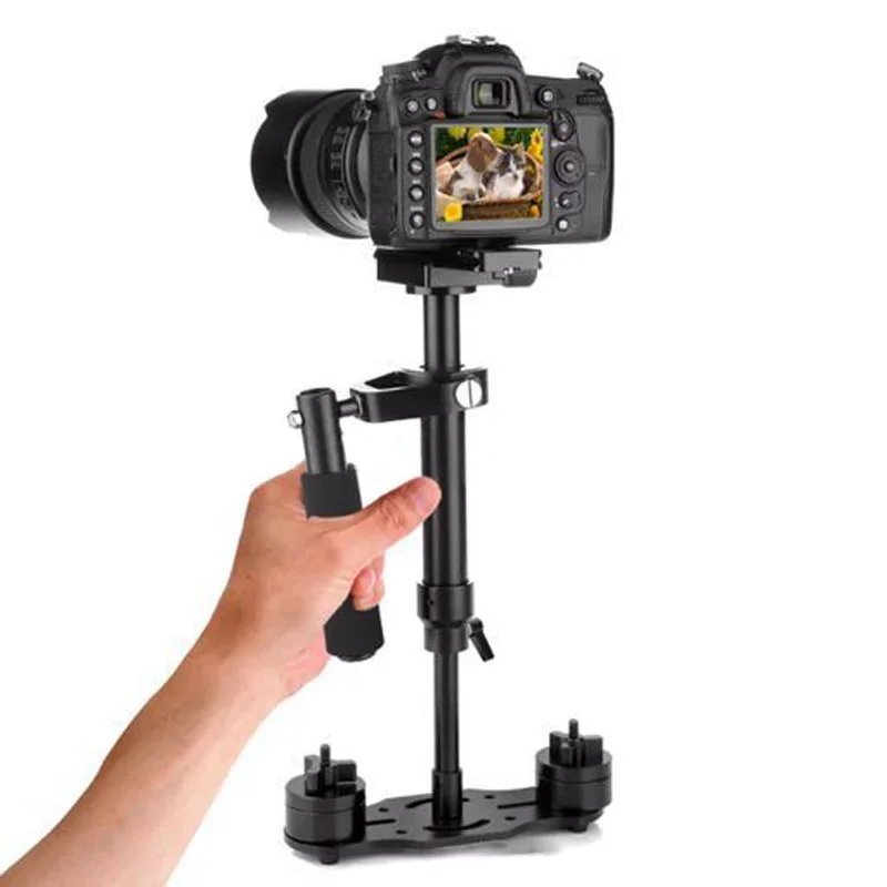 Портативный ручной стабилизатор S40 видео Steadycam стабилизаторы с быстросъемной пластиной для Canon Nikon sony камеры GoPro