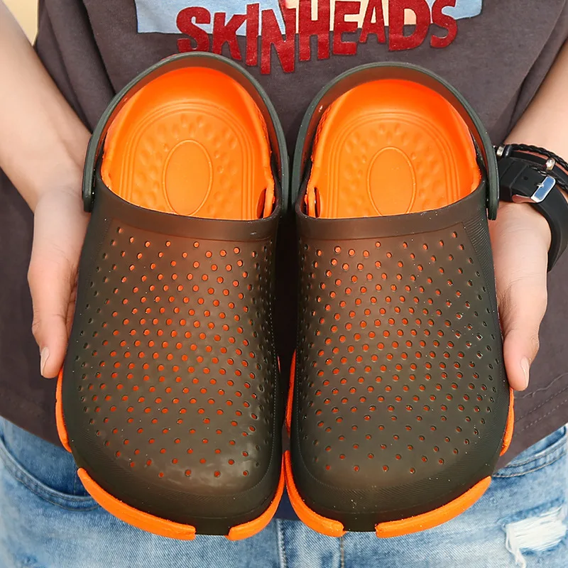 

2019 Summer New Style Large Size Slippers Men's Casual Fashion Beach Porous Shoes England Sandals Men's