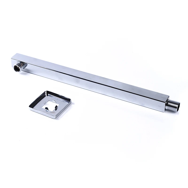 37.5cm Length Plastic Square Shower Head Arm Wall Mounted Extension Arm Bathroom Tools Accessories