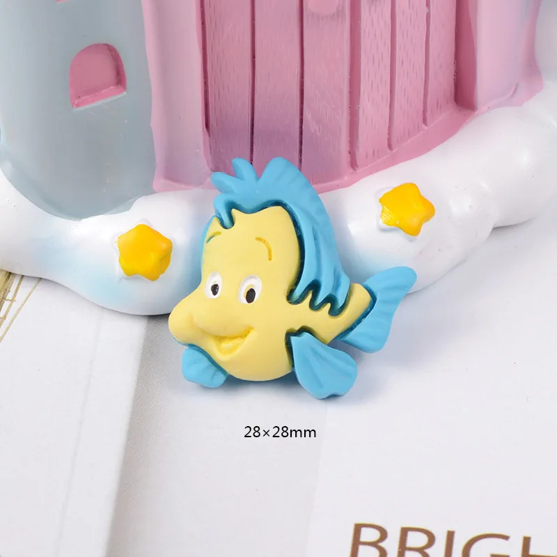 10PCS Kawaii Resin Cartoon Animal Duck/Fish/Cat Flatback Cabochon For Scrapbooking Craft Mobile Case DIY Decorative Accessary