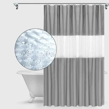 

Waterproof and mildewproof Shower Curtain For Bathroom the Solid stitching peva shower curtain in bathroom curtain dropshipping