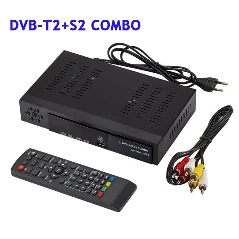 DVB T2 S2 HD 1080P тюнер декодер спутниковый ТВ приемник HDTV приставка с дистанционным