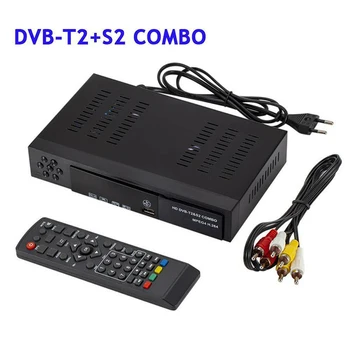 

DVB-T2 DVB S2 HD 1080P Tuner Decoder Satellite TV Receiver HDTV Set Top Box with Remote Control for IPTV Youtube TV Receiver