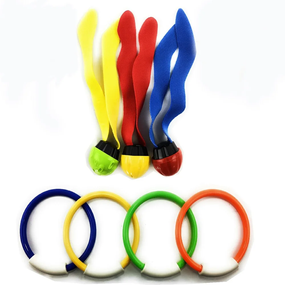 Summer Underwater Dive Mermaids Diving Torpedos Bandits Fun Water Games Octopus Diving Sticks Training Set for Boys and Girls 6