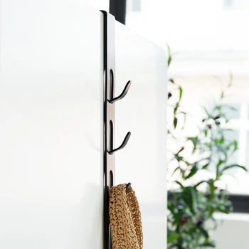 

Creative Punch-free Multi-function Seamless Iron Door Behind Coat Hooks Hanger Rack Instruments Towel Hooks Tools Door Hanger