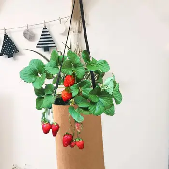 

Strawberry Seedlings Vegetable Seeds Grow Bag Flover Seed Planting Nursery Bags Hanging Garden Pots Balcony Decorations D25