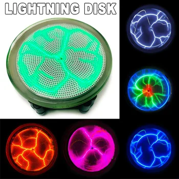 

Plasmas Disk Sound Control LED Lighting Mini Plasma Disk Sensor Lighting Plate Party Home Decor can CSV