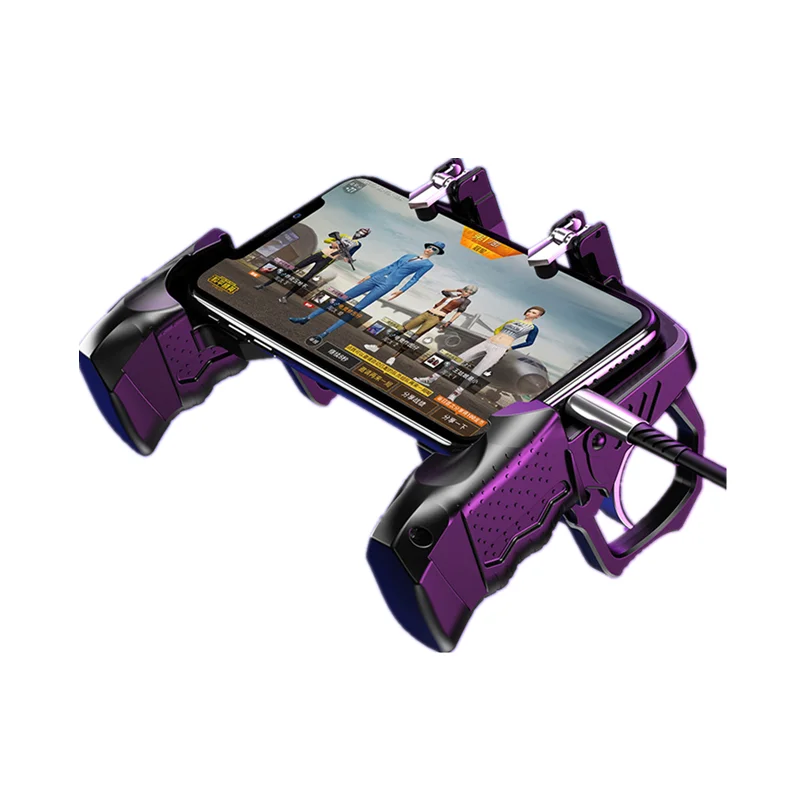  PUBG Game Controller Metal Trigger Shooting ButtonGamepad Free Fire Game Grip Gamepad For IOS Andro
