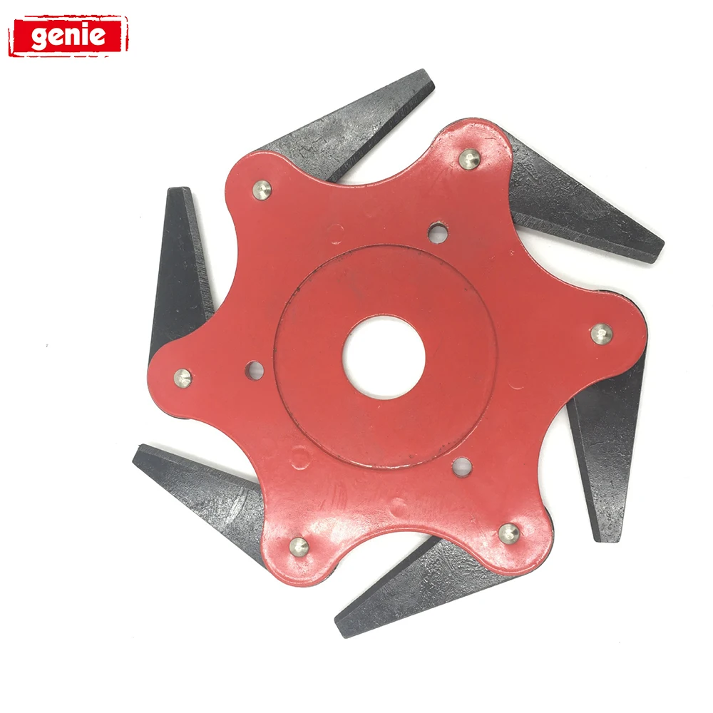 

6 Teeth Brush Cutter Blade Trimmer Metal Blades Trimmer Head 65Mn Garden Grass Trimmer Head For Lawn Mower