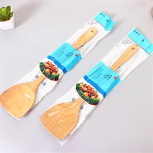 Натуральная здоровье бамбуковая деревянная кухонная мебель Лопата антипригарная металлическая кулинарная лопатка посуда обеденная пищевая лопатки для вока кухонные принадлежности NS4
