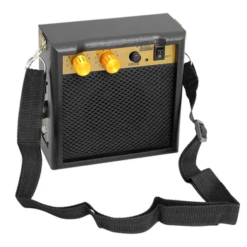 

Portable Guitar Amplifier High Fidelity Amp Audio Speaker 5W with 3.5mm Headphone Output Mini Guitar Speakers Bass Stereo
