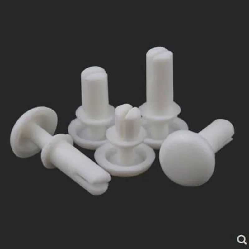

100PCS R2 R2.6 series white or black round head push Nylon Rivet Plastic Nylon Snap Rivet