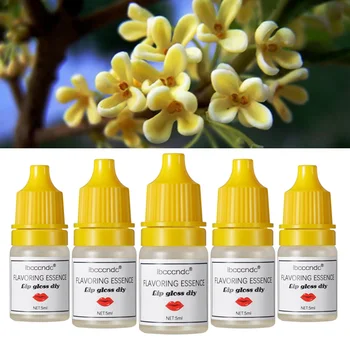 

5Pcs 5ml Osmanthus Flavouring Fragrance Essential Oils for Lip Gloss DIY Food Grade Flavor Lip Gloss Base Cosmetic Use