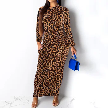 

Leopard Print Sexy Long Dress Women Color Bock Maxi Elegant Party Dresses 2020 Spring Ethnic Fashion Red Bodycon Vestidos XXL