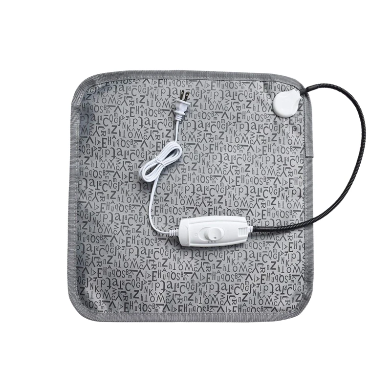 

ELEG-Cat Heating Pad 17.7X17.7Inch Letter Electric Heated Pet Mat for Cats Dogs with Chew Resistant Steel Cord-US Plug
