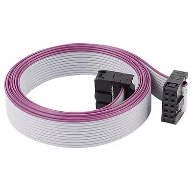 

2.54mm Pitch 10Pin F/F IDC Connector Motherboard Flat Ribbon Cable Wire 118cm