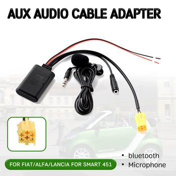

bluetooth Aux Receiver Cable Adapter with microphone for Alfa Romeo 159 for Fiat Grande Punto for 6 Pin Audio CD Head Unit