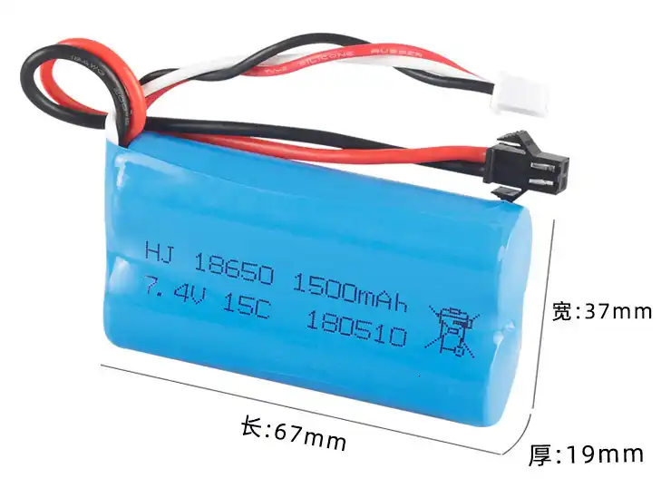(SM Plug) 7 4 V 1500mAh lipo батарея для YDI U12A Syma S033g Q1 TK H101 18650 Rc игрушки лодки автомобили танки